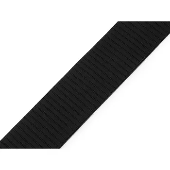 Textilní guma Pruženka měkká šíře 38 mm, střední, 6 černá