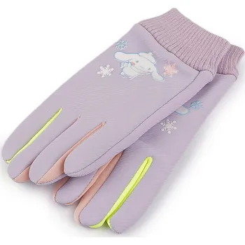 Rukavice Dětské rukavice, zateplené, střední, 3 fialová nejsvětlejší