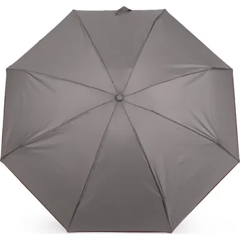 Deštník Dámský mini skládací deštník, velké, 3 šedá bordó