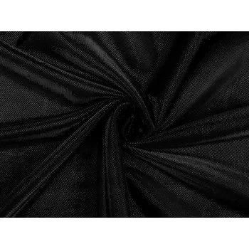 Úplet dekorační s lurexem, střední, 6 černá