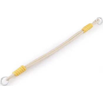 Náramek Univerzální šňůrka / přívěsek / klíčenka s karabinami, střední, 1 krémová světlá