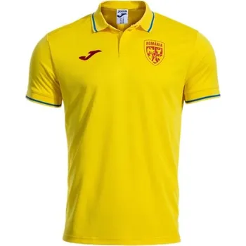 Pánské sportovní polo Joma FED. FUTBOL RUMANÍA REPLICA SHORT SLEEVE POLO M Žlutá, Červená
