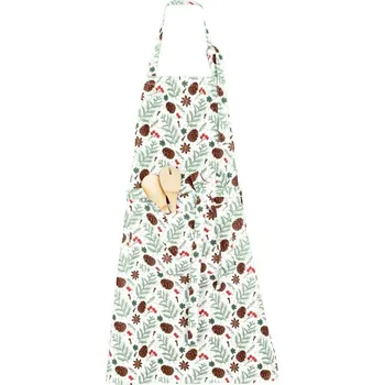 Kuchyňská zástěra Forbyt Kuchyňská vánoční zástěra Šišky BY101 70x90 cm