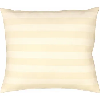 Povlak na dekorativní polštářek DADKA VRACOV Povlak na polštář atlas grádl šampaň proužek 2 cm Rozměr: 40x50