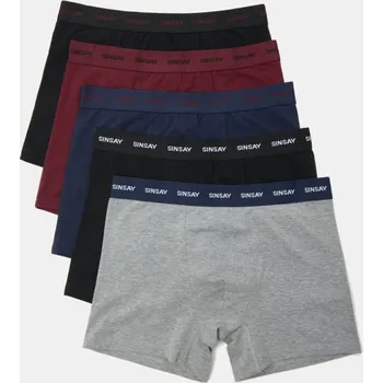 Boxerky Sinsay - Boxerky Long – balení 5 kusů - námořnická modrá - 742EL-59X - 742EL-59X-L