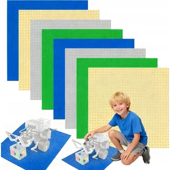 ostatní stavebnice 8 KUSŮ Velká STAVEBNÍ DESKA stavebnice hračka kreativní podložka 32x32