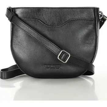 Kabelka MARCO MAZZINI Černá kožená crossbody kabelka ve tvaru podkovy (G11512a) Velikost: ONE SIZE