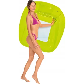 Velké Nafukovací Plážové Kolo Matrace Křeslo Lehátko do Vody na Plavání Bazén 56802 SE