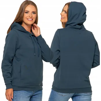 Dámská mikina Teplá Mikina Dámská s kapucí Zateplená Tepláková Bavlněná MORAJ S