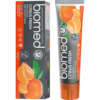 zubní pasta Zubní pasta Biomed Citrus Fresh, osvěžující citrusová, bez fluoridu, 100 g
