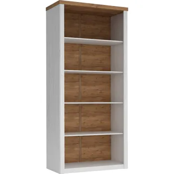 regál Policový regál na knihy MARIONA - borovice andersen / dub lefkas