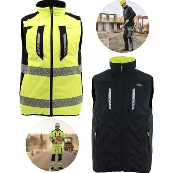 Pracovní obuv OBOUSTRANNÁ ZATEPLENÁ VÝSTRAŽNÁ VESTA SILNIČÁŘSKÁ COMFORT BEZRUKÁVNÍK BOZP