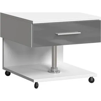 Noční stolek Noční stolek do dětského pokoje RENI - bílý / šedý