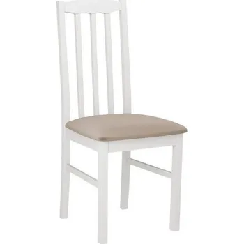 Jídelní židle Čalouněná židle k jídelnímu stolu EDON 12 - bílá / béžová