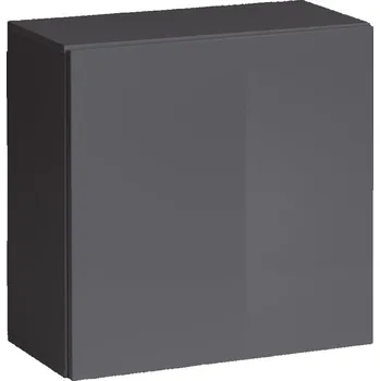 Policová skříň Vitrína RIONATA 3 - grafit