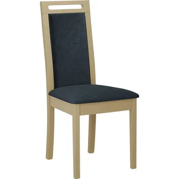 Jídelní židle Čalouněná židle do kuchyně ENELI 6 - dub sonoma / námořnická modrá