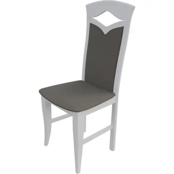 Jídelní židle Jídelní židle MOVILE 30 - bílá / šedá ekokůže