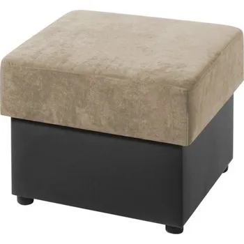 Taburet Taburet SAGUARO - hnědá ekokůže / béžový