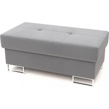 Taburet Taburet s úložným prostorem WILFRED - šedý1