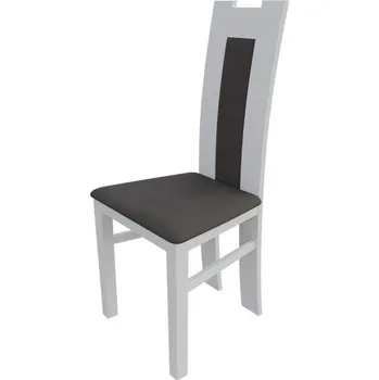 Jídelní židle Jídelní židle MOVILE 18 - bílá / tmavá hnědá 2