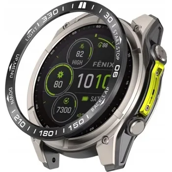 Pouzdro na mobilní telefon BEZEL Ring Kroužek Ocel Kryt pro Garmin Fenix 8 SOLAR 51mm
