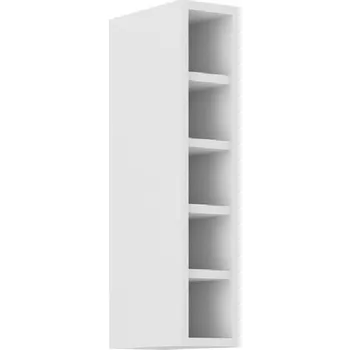Kuchyňská skříňka Horní otevřená skříňka SABRYA - šířka 15 cm, bílá