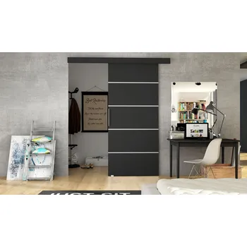 Interiérové dveře Posuvné dveře RUBEN 3 - černé