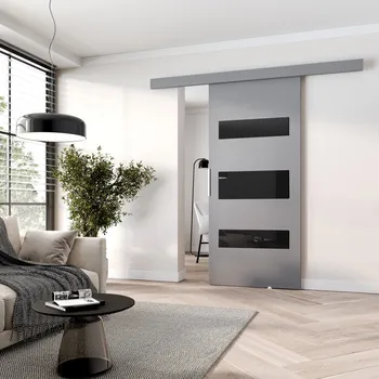 Interiérové dveře Posuvné dveře BARRET 4 - 96 cm, šedé