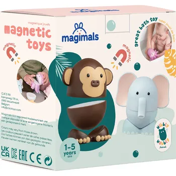 Dřevěná hračka Skládací magnetická zvířátka Safari