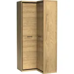 Rohová šatní skříň 103x85 cm SUCRE 3 - ořech hikora