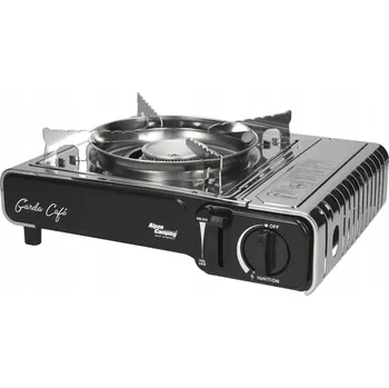 Turistický vařič Turistický plynový vařič GAZ STOP na kartuše Alpen Camping Garda x 4 kartuše