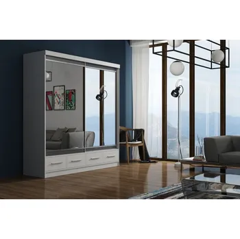 Šatní skříň Šatní skříň 200/62 MIRABELA 1 - bílá