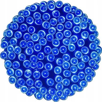 Vánoční dekorace Vánoční osvětlení na stromeček 300 MODRÁ 21m Stálé svícení Bez blikání IP44