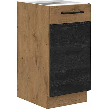 Kuchyňská skříňka Dolní jednodveřová skříňka VANYA - šířka 40 cm, dark wood / dub lancelot