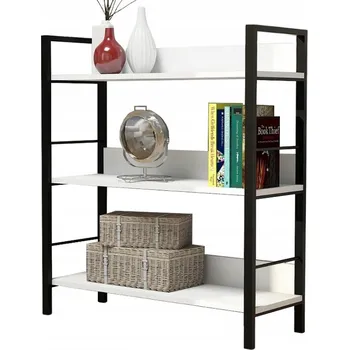 Knihovna Bílá knihovna se 3 policemi 101 cm Moderní, Industriální DIVERSI 9003