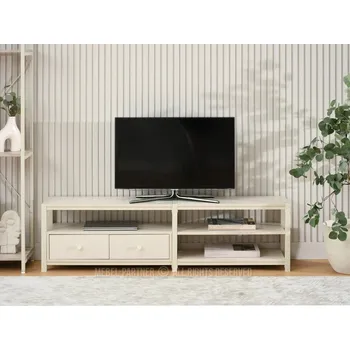 Televizní stolek Televizní stolek ROMER - krémový