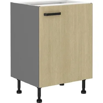 Kuchyňská skříňka Dolní jednodveřová skříňka MYRIAM - šířka 60 cm, vzorovaná / antracit