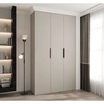 Šatní skříň Šatní skříň s policemi 140/40 LORENA 4 - kašmír / černá