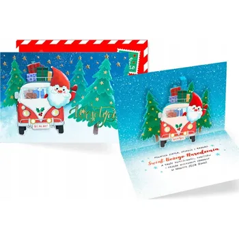 Obraz Vánoční POP-UP přání s obálkou - Veselé Vánoce "HO HO HO" PU-012