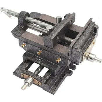 Svěrák KŘÍŽOVÝ STROJNÍ SVĚRÁK DVOUOSÝ 75MM XL-TOOLS - ROBUSTNÍ