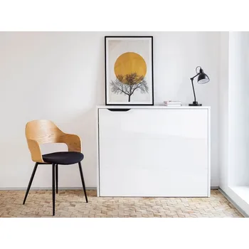 Psací stůl Skládací psací stůl CELENA - lesklý bílý, pravý