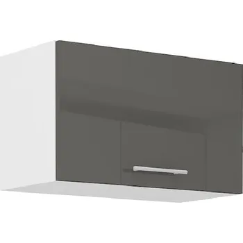 Kuchyňská linka Digestořová skříňka LAJLA - šířka 60 cm, šedá / bílá