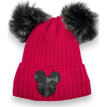 Čepice Gracek Dívčí zimní čepice MOUSE Barva: Fuchsiová