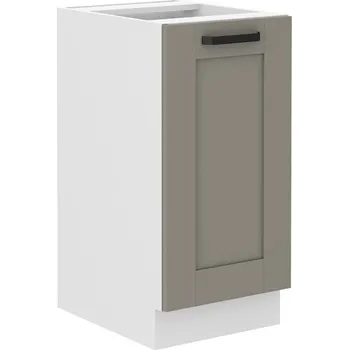 Kuchyňská linka Dolní jednodveřová skříňka LAILI - šířka 40 cm, světle šedá / bílá