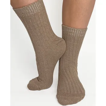 Dámské ponožky Dámské bavlněné ponožky ve skořicové barvě, VELIKOST 35 - 38
