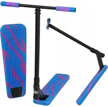 Koloběžka Freestyle Koloběžka na trampolínu NKD Pro Modro-Fialová, výška 78 cm