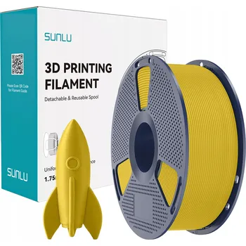 Filament Filament SUNLU PLA+ HIGH-SPEED Žlutý / žlutá do 600 mm/s 1,75 mm 1000 g