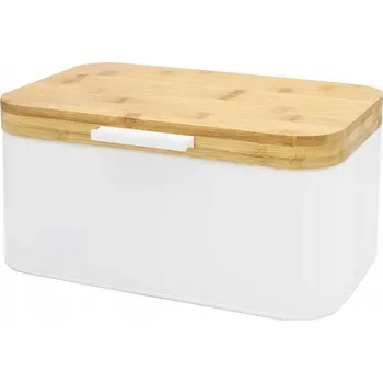 chlebník Jednodílný chlebník Brunbeste bílý kovový