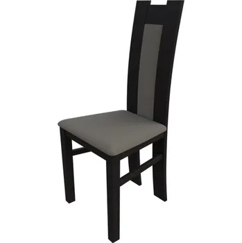 Jídelní židle Jídelní židle MOVILE 18 - wenge / šedá ekokůže