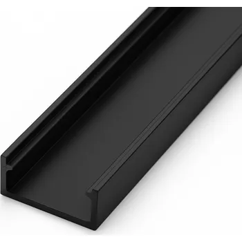 Stavební profil Animadomus Hliníková lišta ANIMA LL-01 na LED osvětlení / Černá 3 m